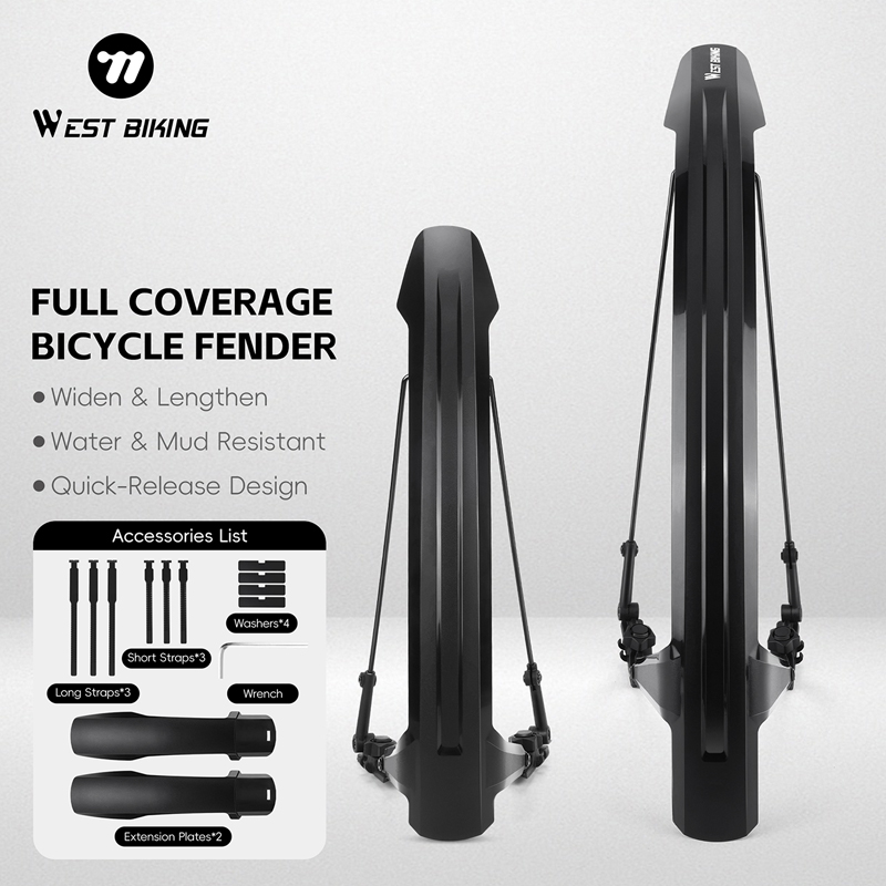 Fender Mudguard Set - 웨스트 바이킹 자전거 펜더 세트 2개,