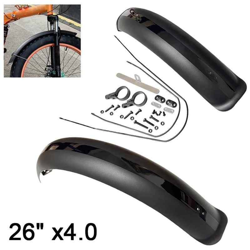 Fender Mudguard Set - 블랙 자전거 펜더 팻 타이어 머드