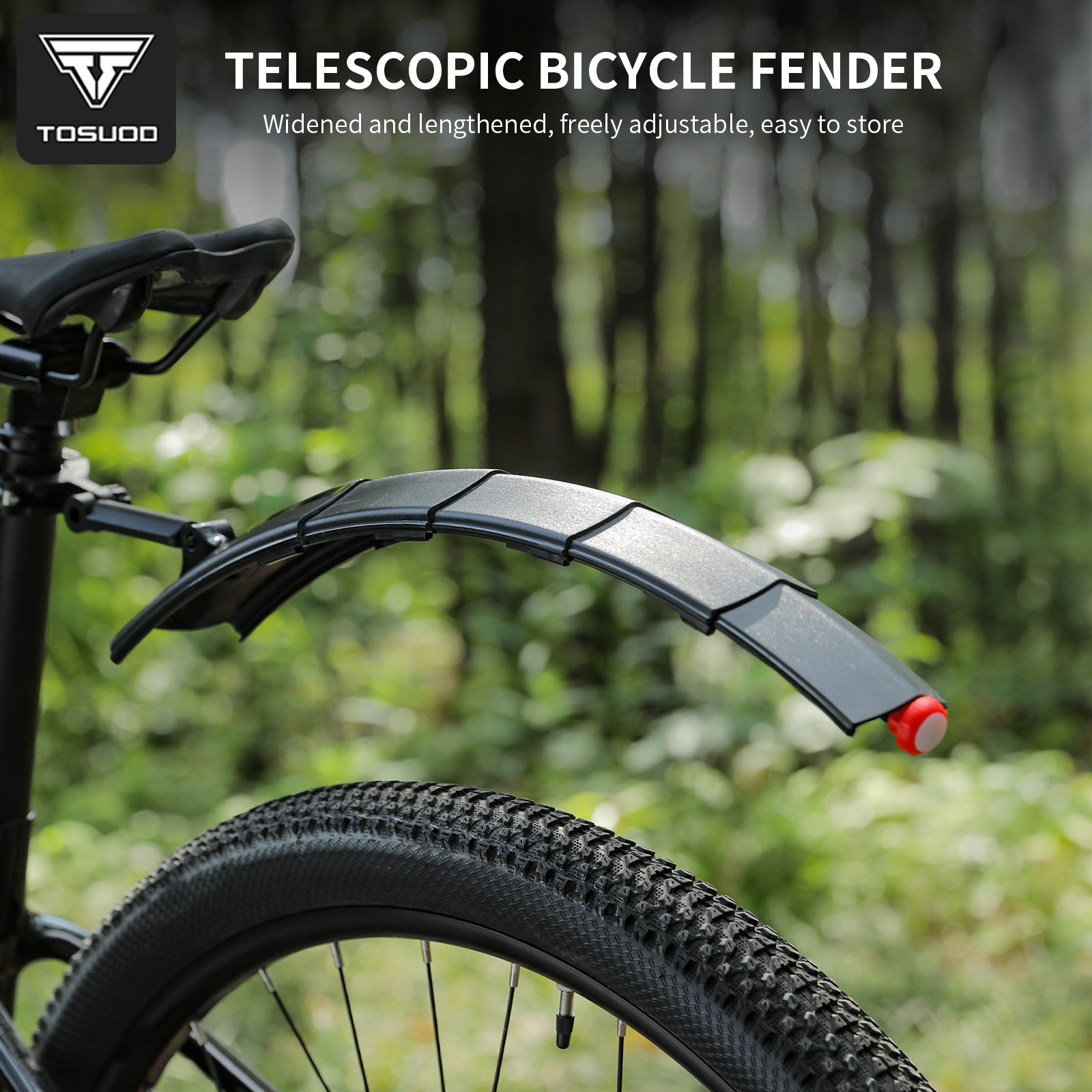 Fender Mudguard Set - TOSUOD 길이 조절 가능 자전거 펜더