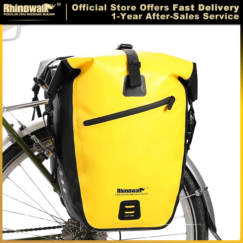 Panniers Waterproof Rear - 라이노워크 방수 자전거 가방 20L/27L 여행용