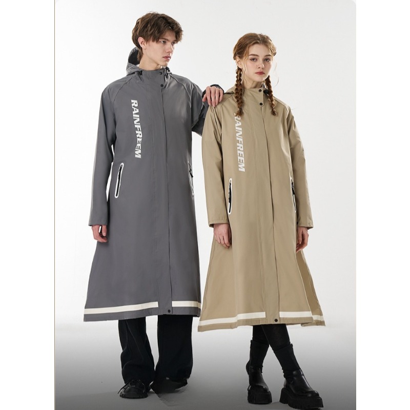Cycling Commuter Rain Gear - 오버사이즈 싱글 롱 스타일 레인코트 성인