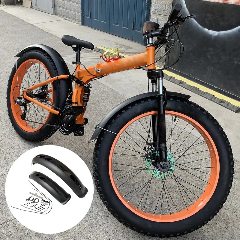 블랙 자전거 펜더 팻 타이어 머드 가드 펜더 세트 26 - Fender Mudguard Set 리뷰 및 가격