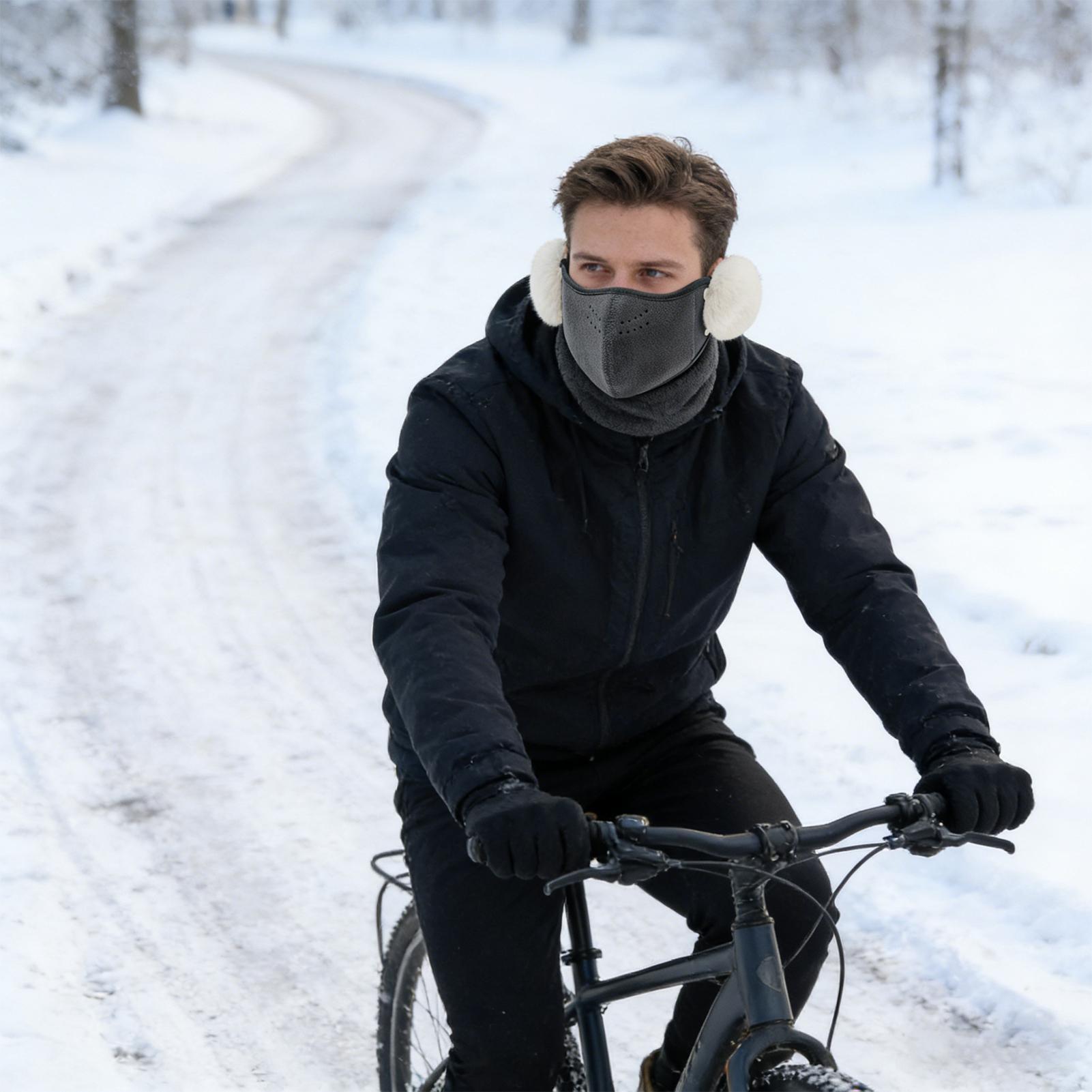 먼지 방지용 얼굴 가리개 귀 플랩이 있는 열 두꺼운 방 - Winter Cycling Commute 리뷰 및 가격