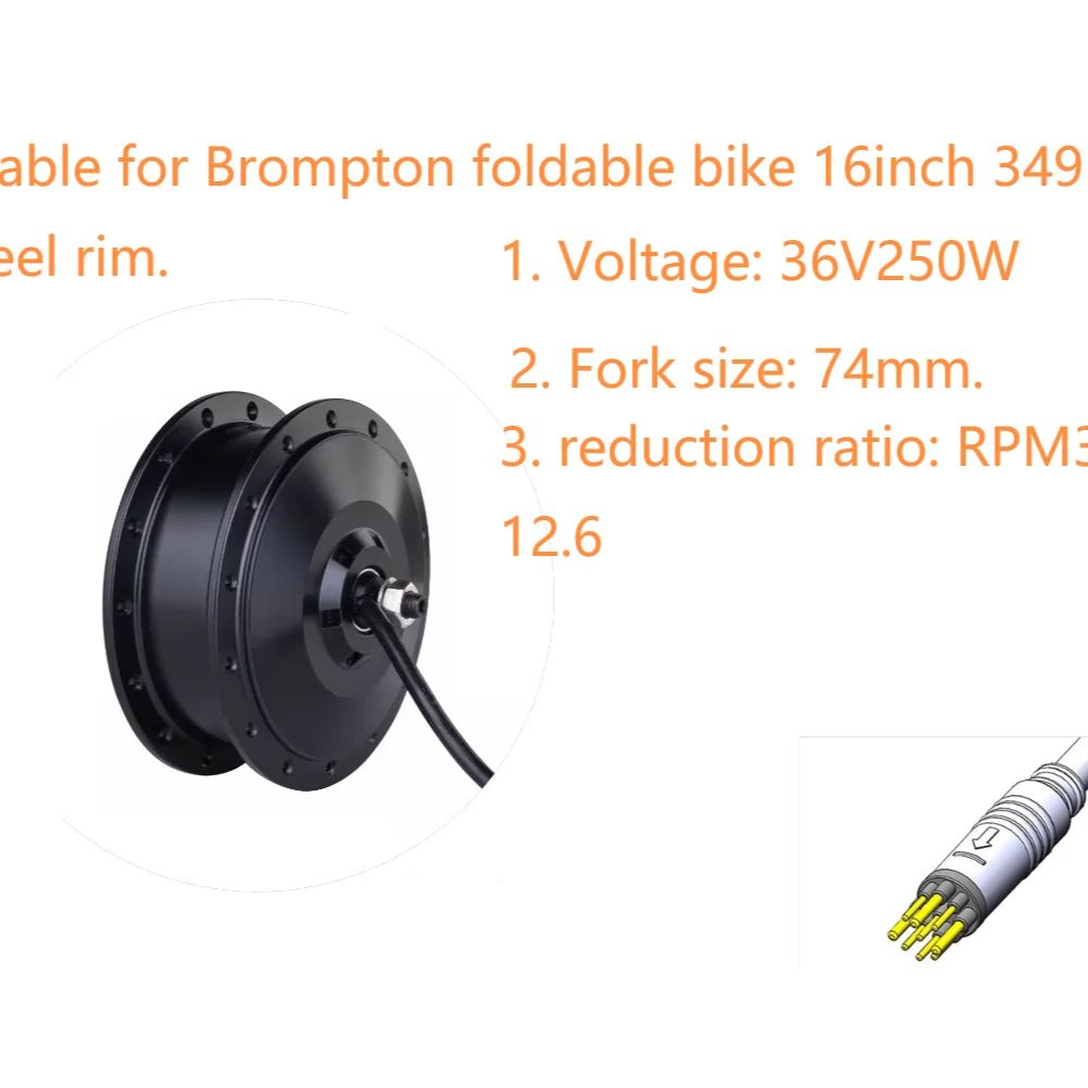 전기 브롬톤 자전거 모터, AKM 36V 250W, 전 - Dynamo Hub Front 리뷰 및 가격