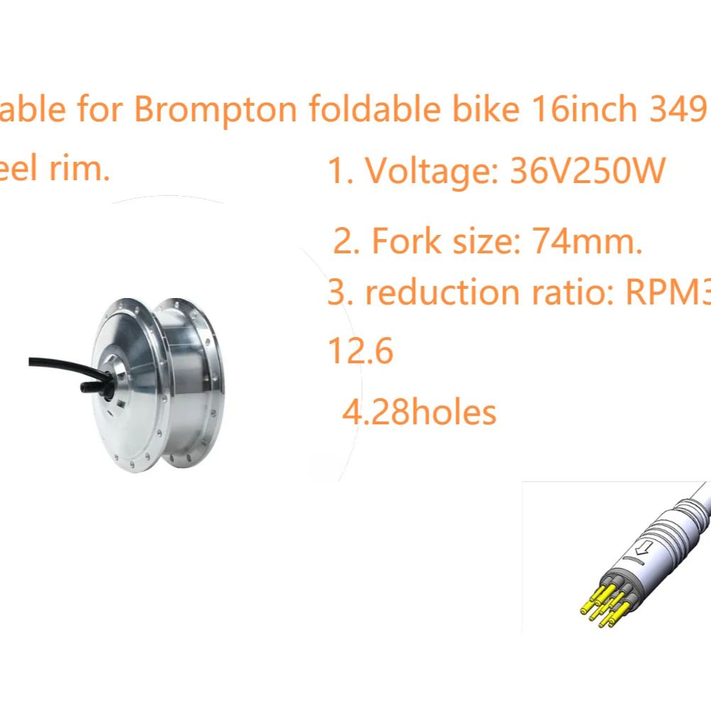 전기 브롬톤 자전거 모터, AKM 36V 250W, 전 - Dynamo Hub Front 리뷰 및 가격