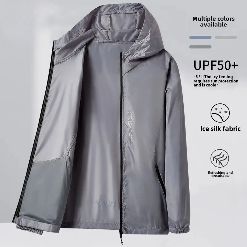 여름 남성용 자외선 차단 재킷 초경량 아이스 실크 통기 - Cycling Commute Jacket 리뷰 및 가격