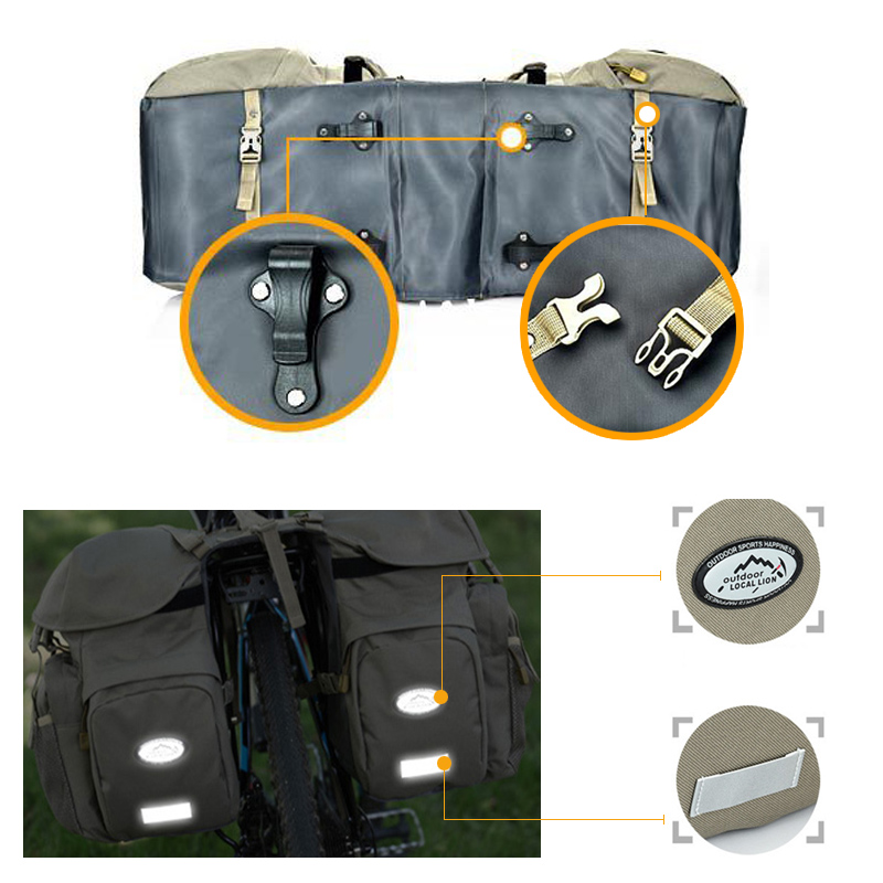 자전거 리어랙 더블 패니어 가방, 50L 방수 자전거  - Panniers Waterproof Rear 리뷰 및 가격