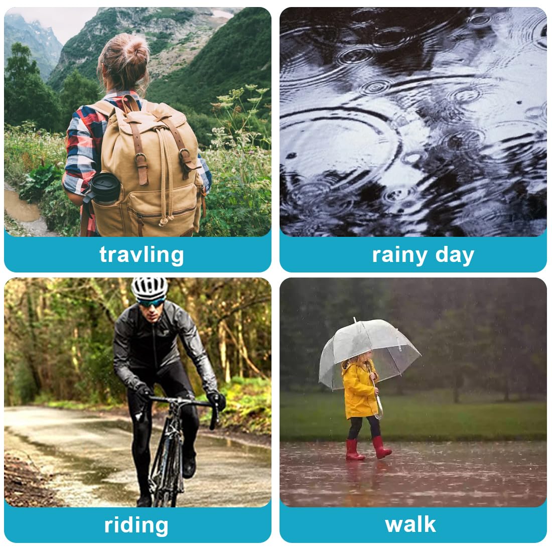 성인용 방수 레인코트 판초 두꺼운 방풍 풀커버 레인슈트 - Cycling Commuter Rain Gear 리뷰 및 가격