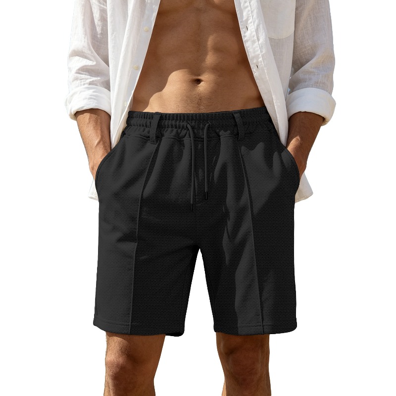 남성용 솔리드 컬러 스포츠 루즈 캐주얼 반바지, 일상  - Cycling Shorts For Commute 리뷰 및 가격