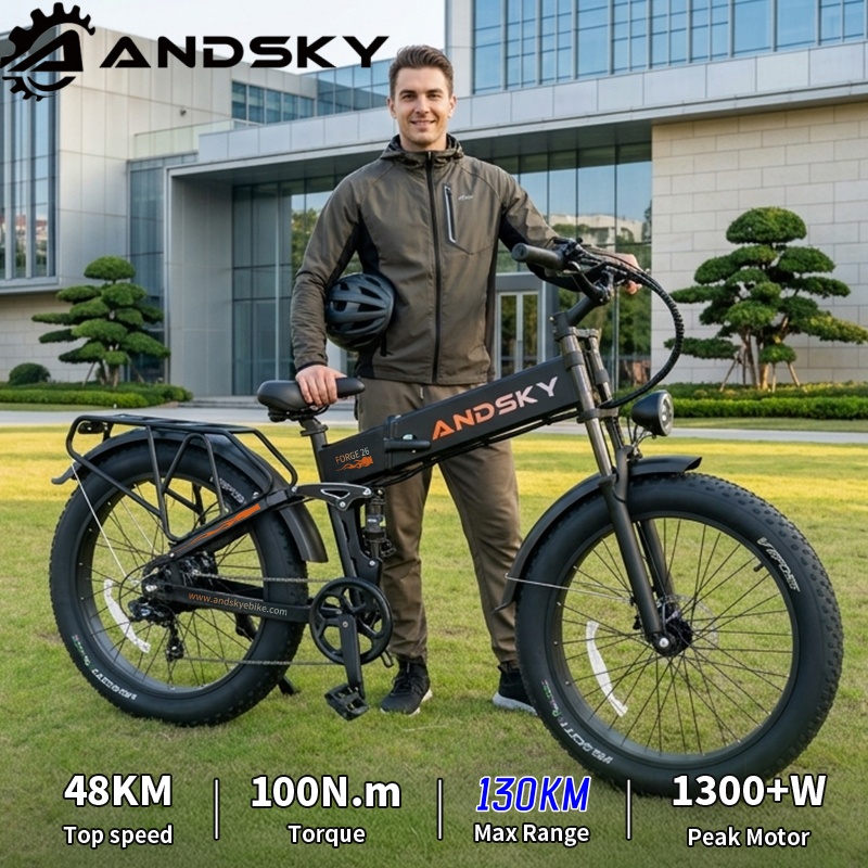 앤드스카이 포지 26 풀 서스펜션 접이식 전기 자전거  - Commuting On Mountain Bike 리뷰 및 가격